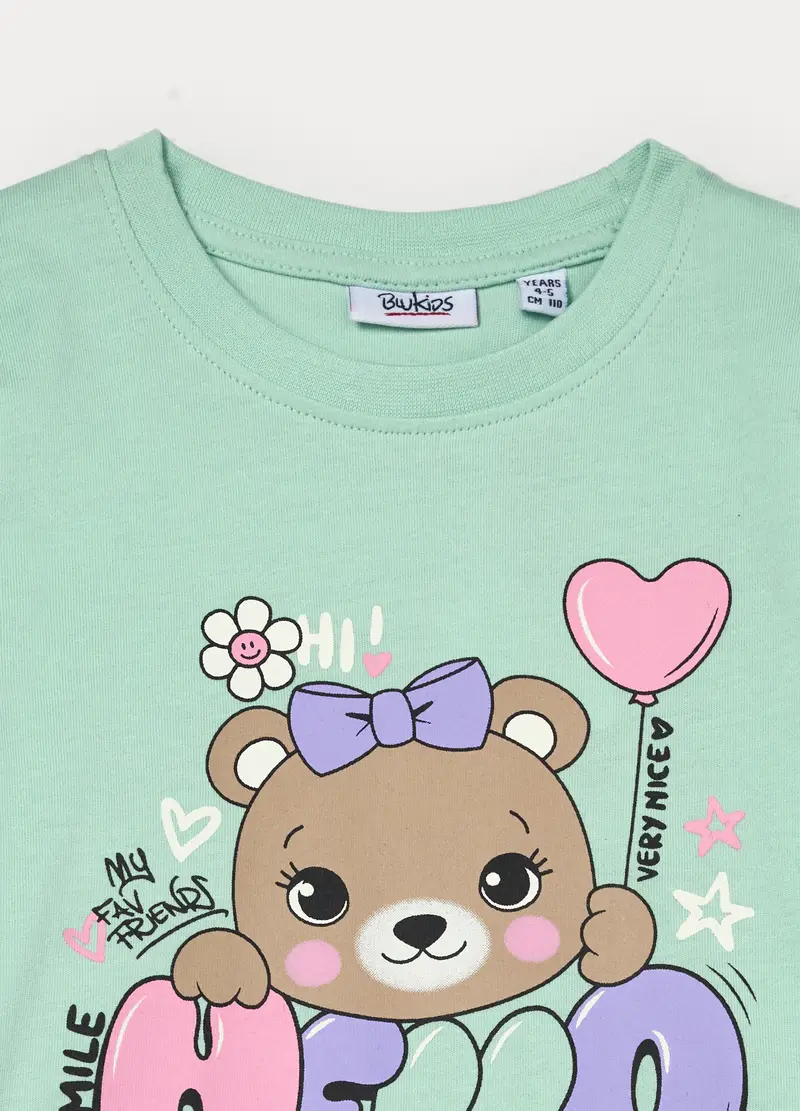 Blukids T-shirt Bambina Verde 4318229 miniatura 3