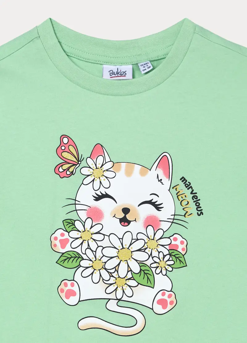 Blukids T-shirt Bambina Verde 4318321 miniatura 3
