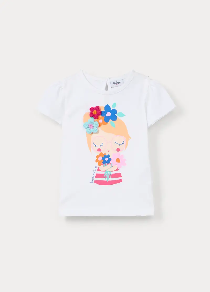 Blukids T-shirt Bambina Bianco 4288385