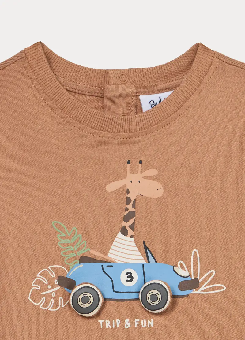 Blukids T-shirt Bambino Marrone 4253276 miniatura 3