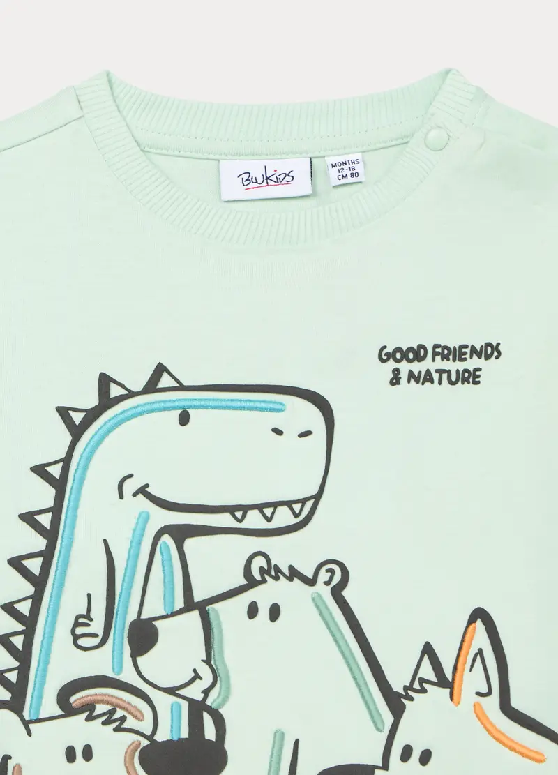 Blukids T-shirt Bambino Verde 4302801 miniatura 3