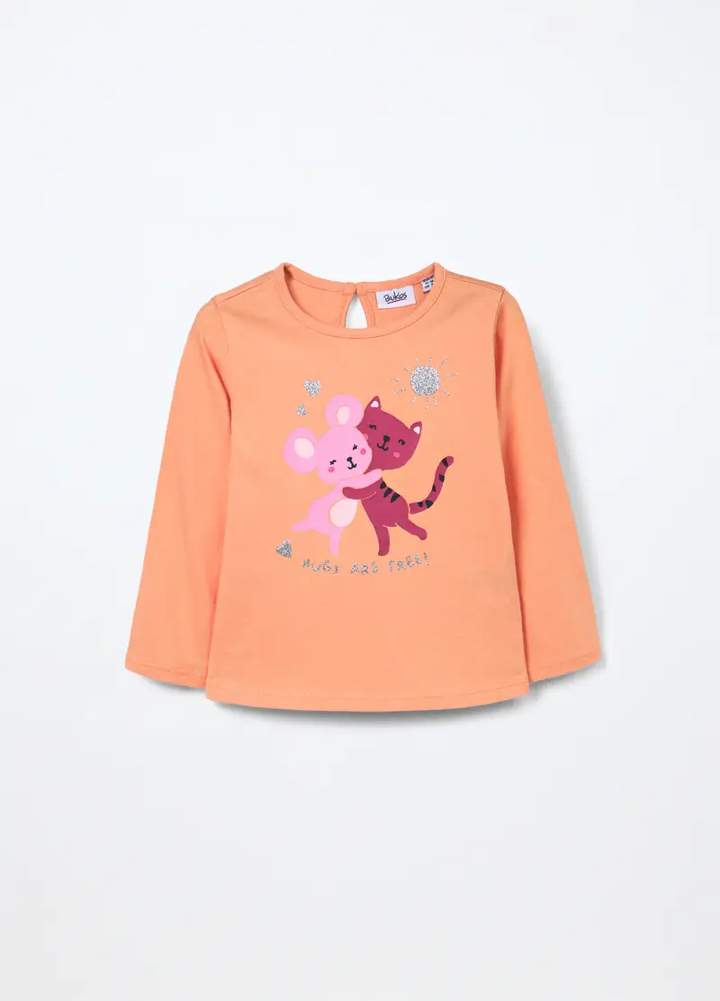 Blukids T-shirt Bambina Arancione 2474252