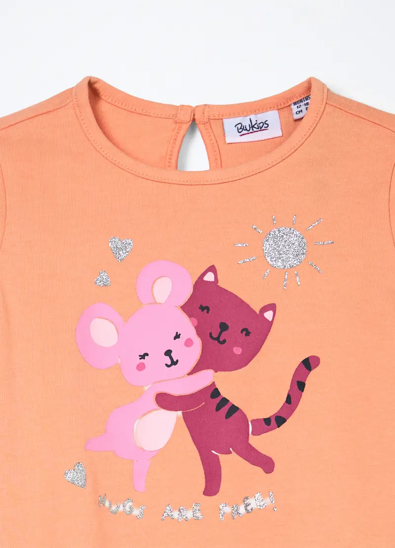 Blukids T-shirt Bambina Arancione 4254677 miniatura 3