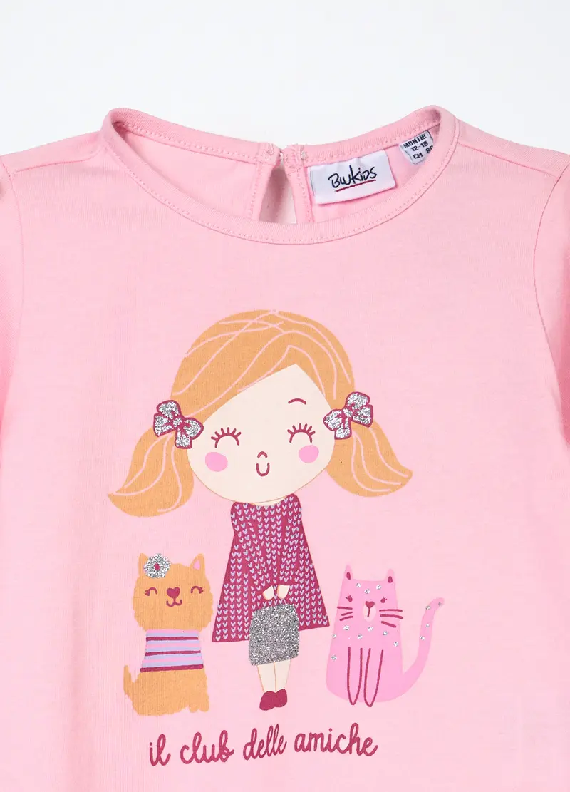 Blukids T-shirt Bambina Rosa 4254679 miniatura 3
