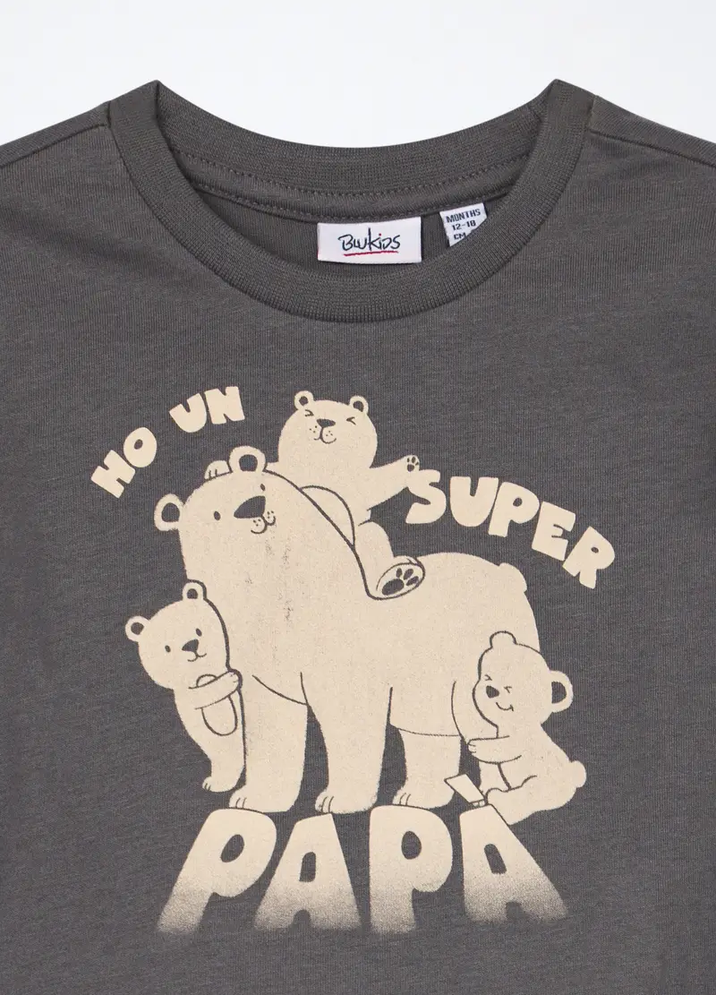 Blukids T-shirt Neonato Grigio 4269022 miniatura 3