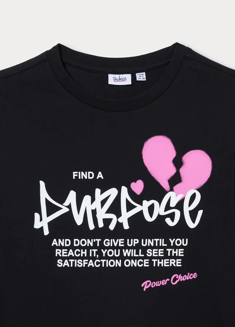 Blukids T-shirt Bambina Nero 4222180 miniatura 3