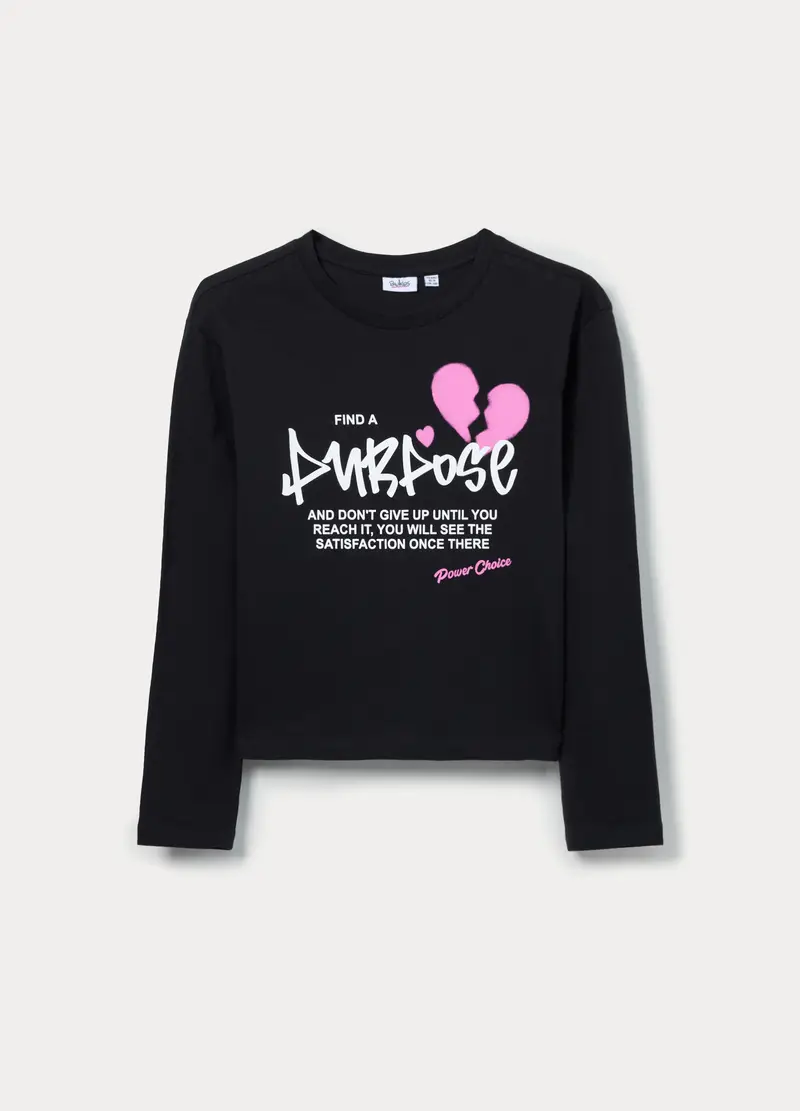 Blukids T-shirt Bambina Nero 4222180