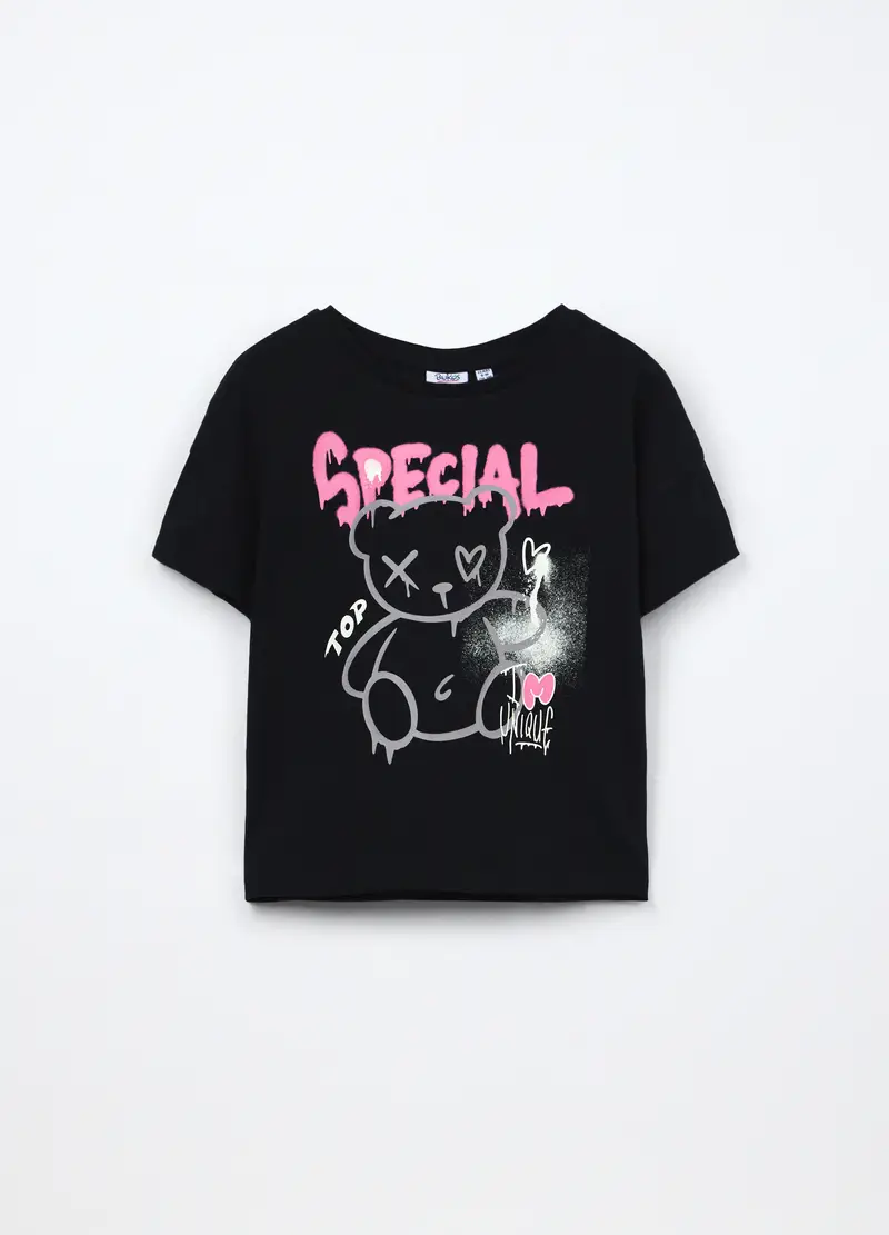 Blukids T-shirt Ragazza Nero 2313238