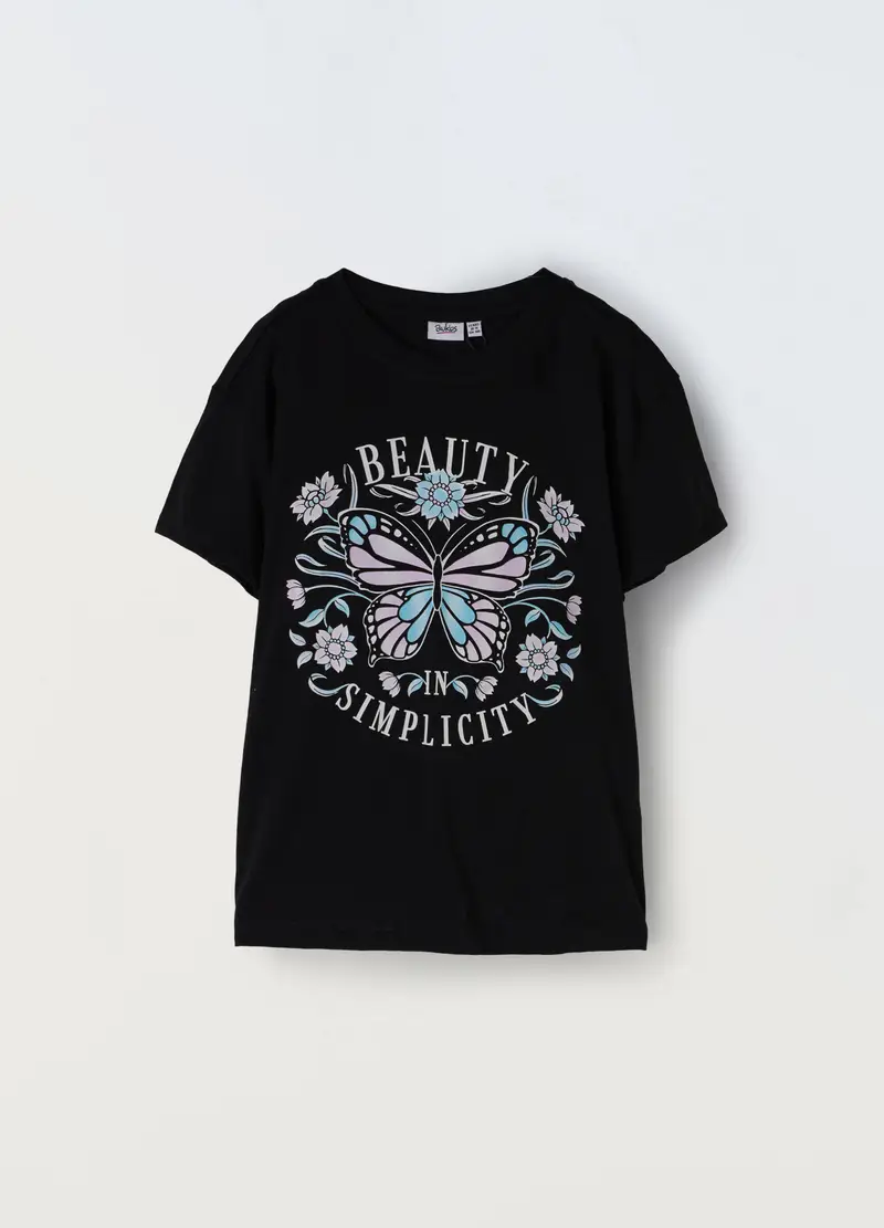 Blukids T-shirt Bambina Nero 965118