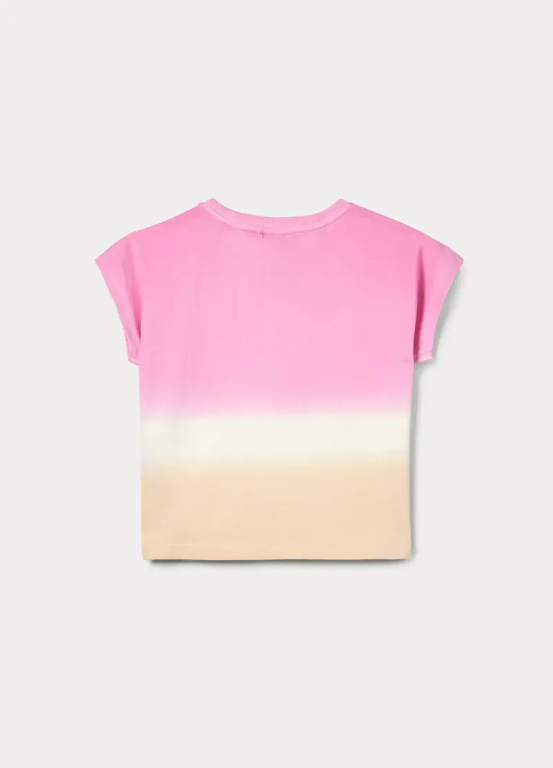 T-shirt In Jersey Di Puro Cotone Ragazza, Bambina, Rosa chiaro miniatura 2