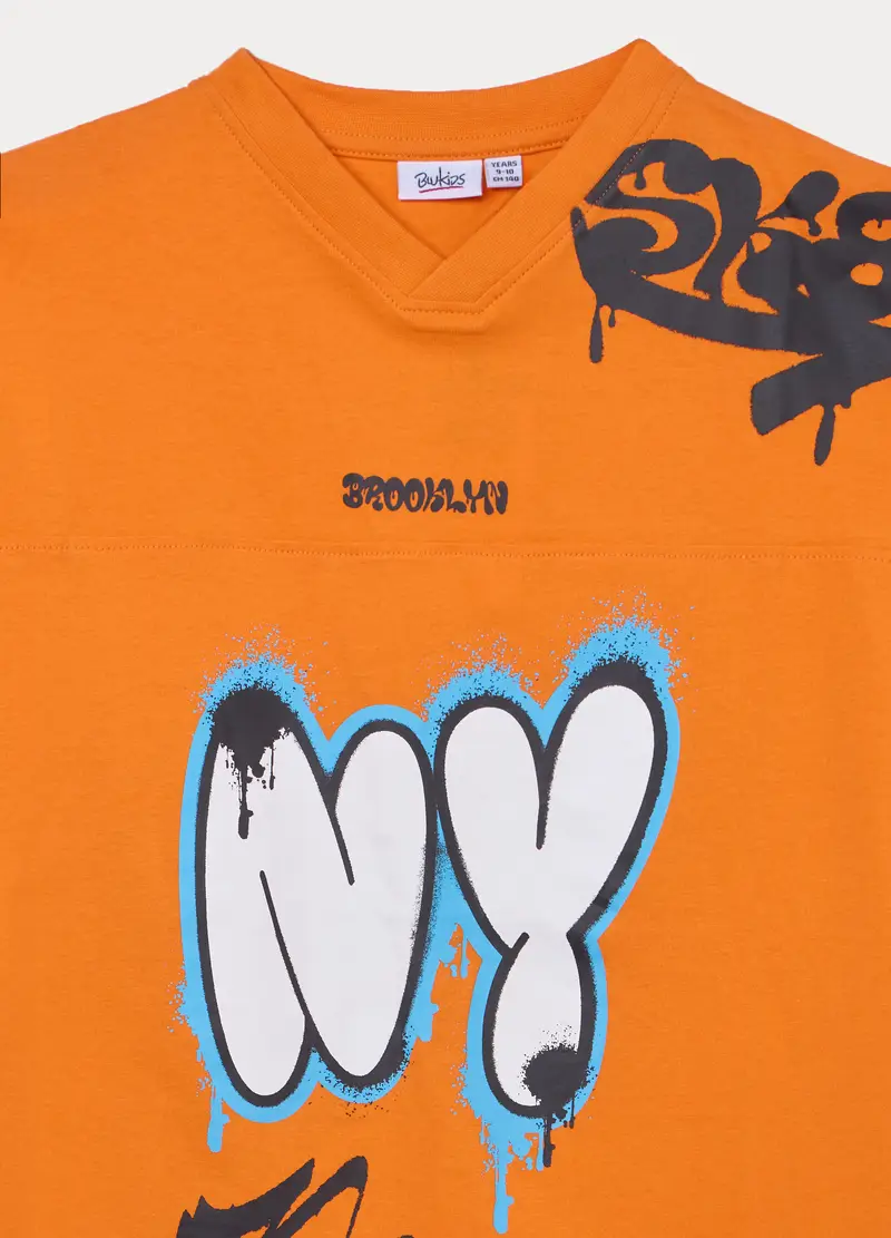 Blukids T-shirt Ragazzo Arancione 4318246 miniatura 3