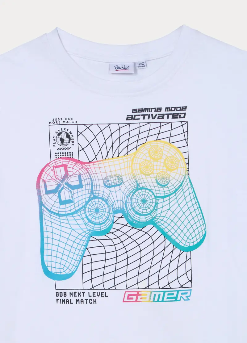 Blukids T-shirt Ragazzo Bianco 4318214 miniatura 3