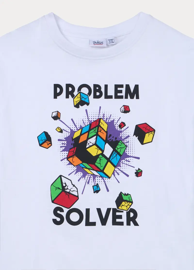 Blukids T-shirt Ragazzo Bianco 4318216 miniatura 3