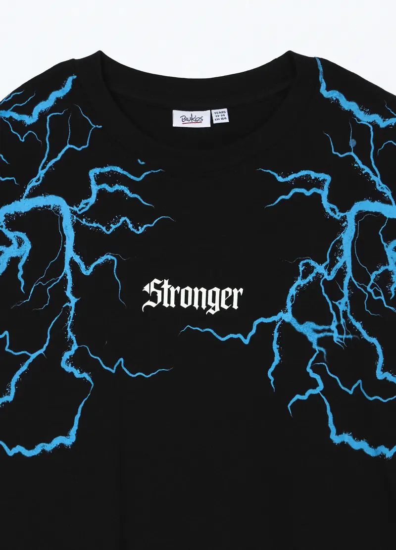 Blukids T-shirt Bambino Nero 2772022 miniatura 3