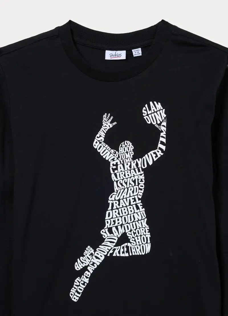 Blukids T-shirt Ragazzo Nero 4318256 miniatura 3