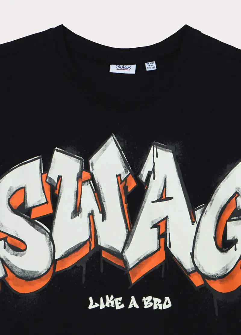 Blukids T-shirt Ragazzo Nero 4318281 miniatura 3