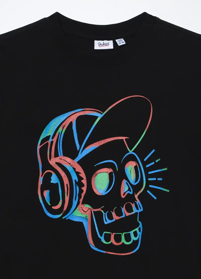 Blukids T-shirt Ragazzo Nero 1050063 miniatura 2