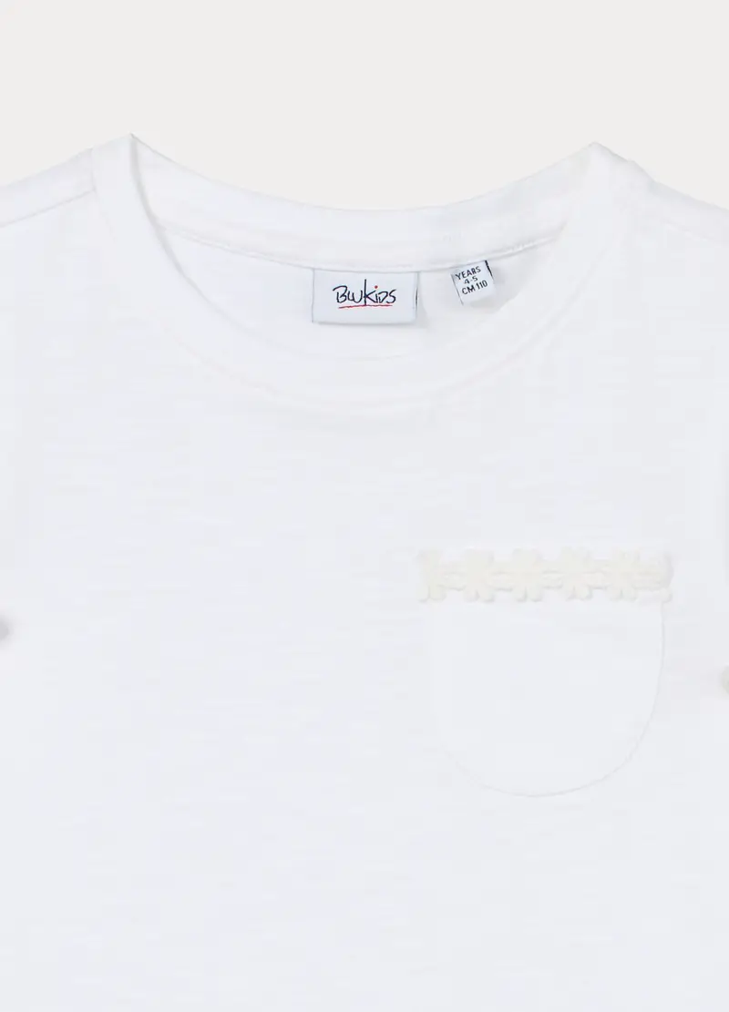 Blukids T-shirt Bambina Bianco 4318332 miniatura 3