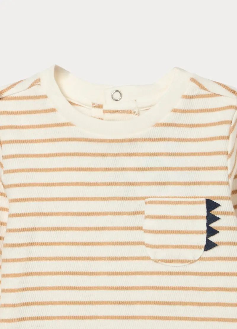 Blukids T-shirt Neonato Beige 4222047 miniatura 3