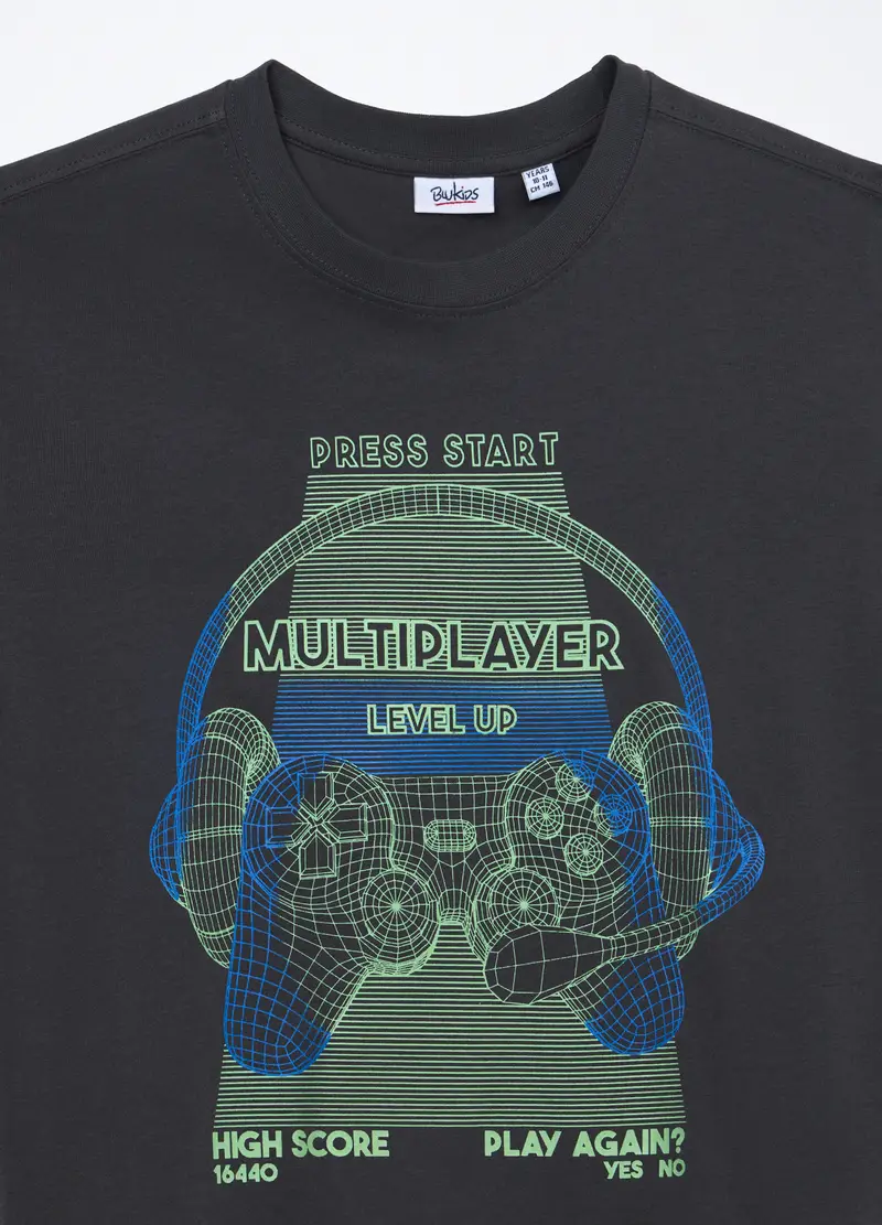 Blukids T-shirt Bambino Grigio 4254609 miniatura 3