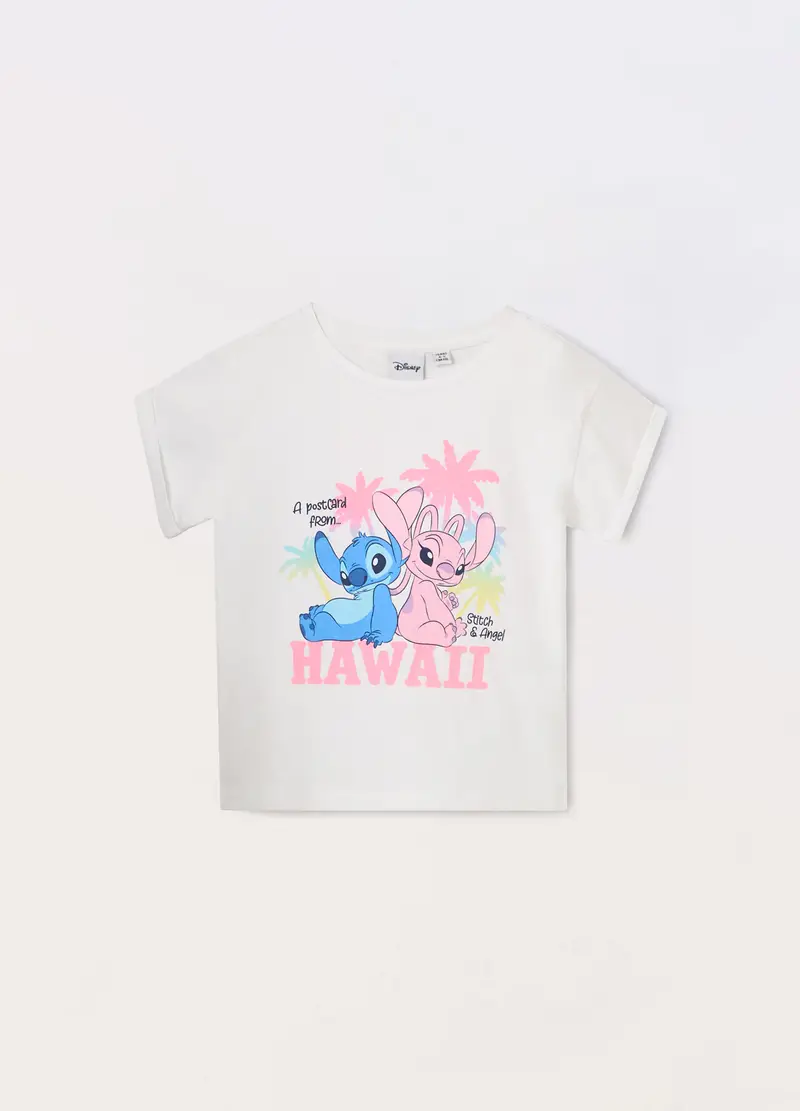 T-shirt In Puro Cotone Bambina, Bianco