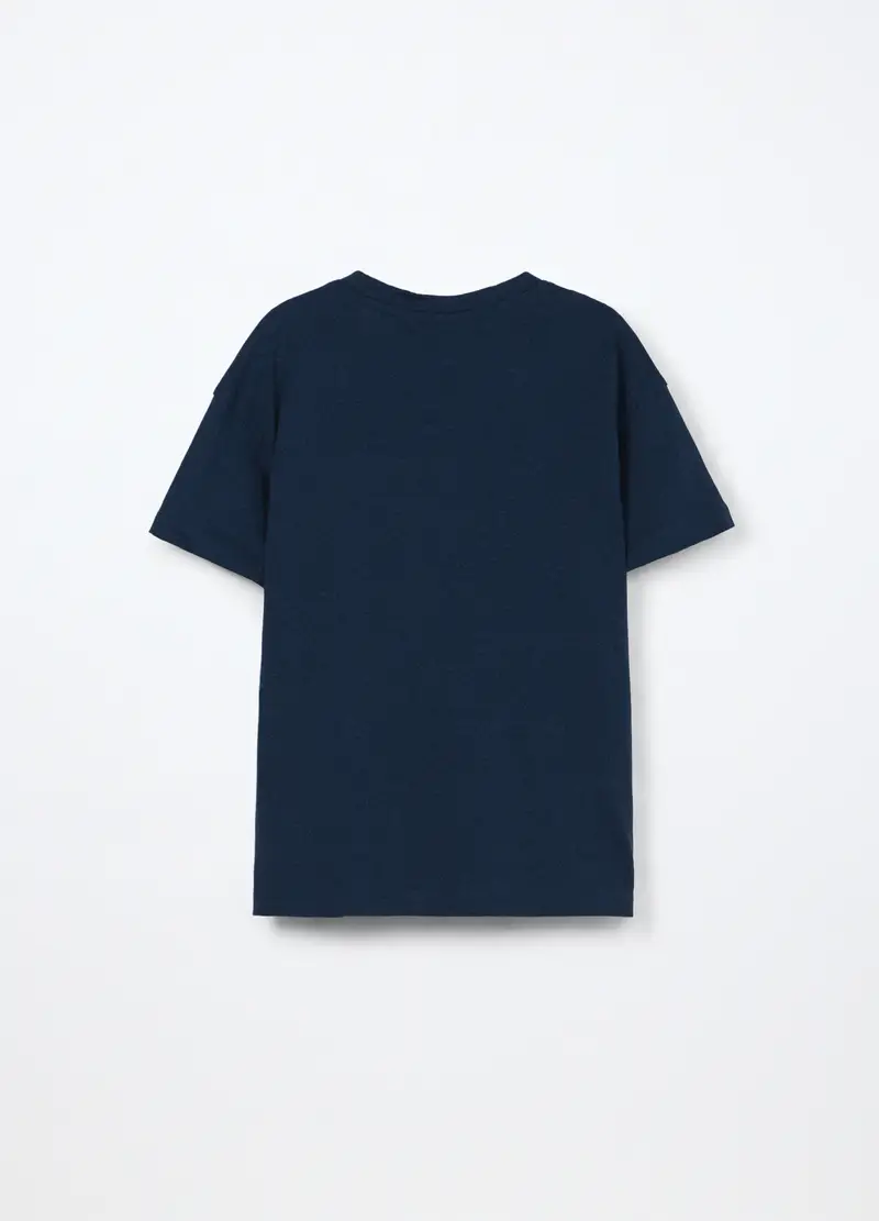 T-shirt Minecraft In Jersey Di Puro Cotone Bambino, Blu scuro miniatura 2