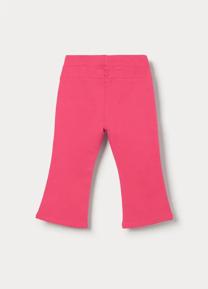 Treggings Flare Fit In Cotone Stretch Bimba, Bambina, Rosa pastello miniatura 2