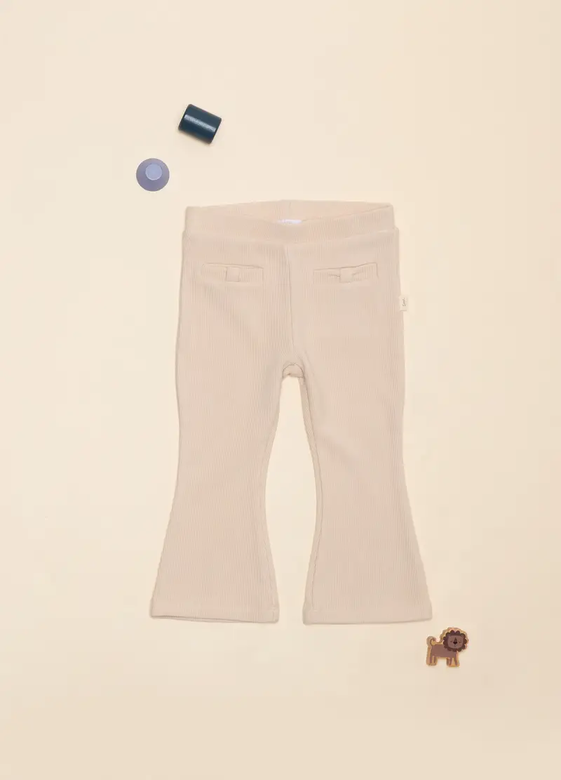 Treggings Flare Fit, Neonata, Beige chiaro