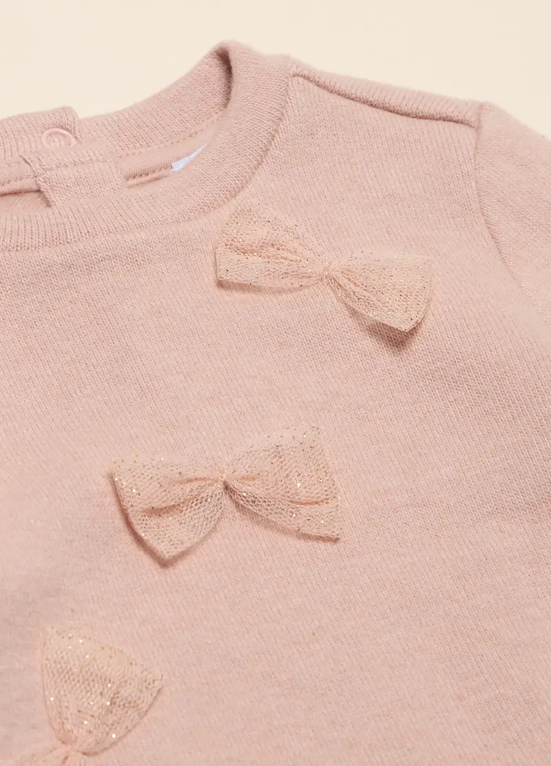 Tricot In Misto Cotone, Neonata, Rosa pastello miniatura 2