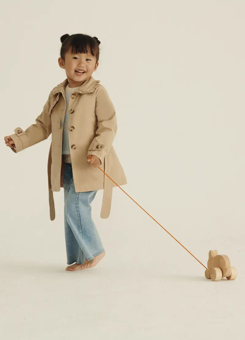 Tricot In Puro Cotone Iana Neonata, Azzurro chiaro