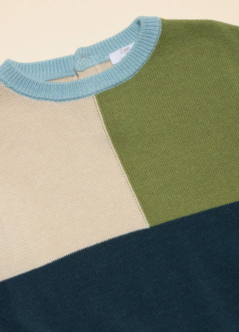 Tricot Misto Cotone, Neonato, Beige chiaro miniatura 2