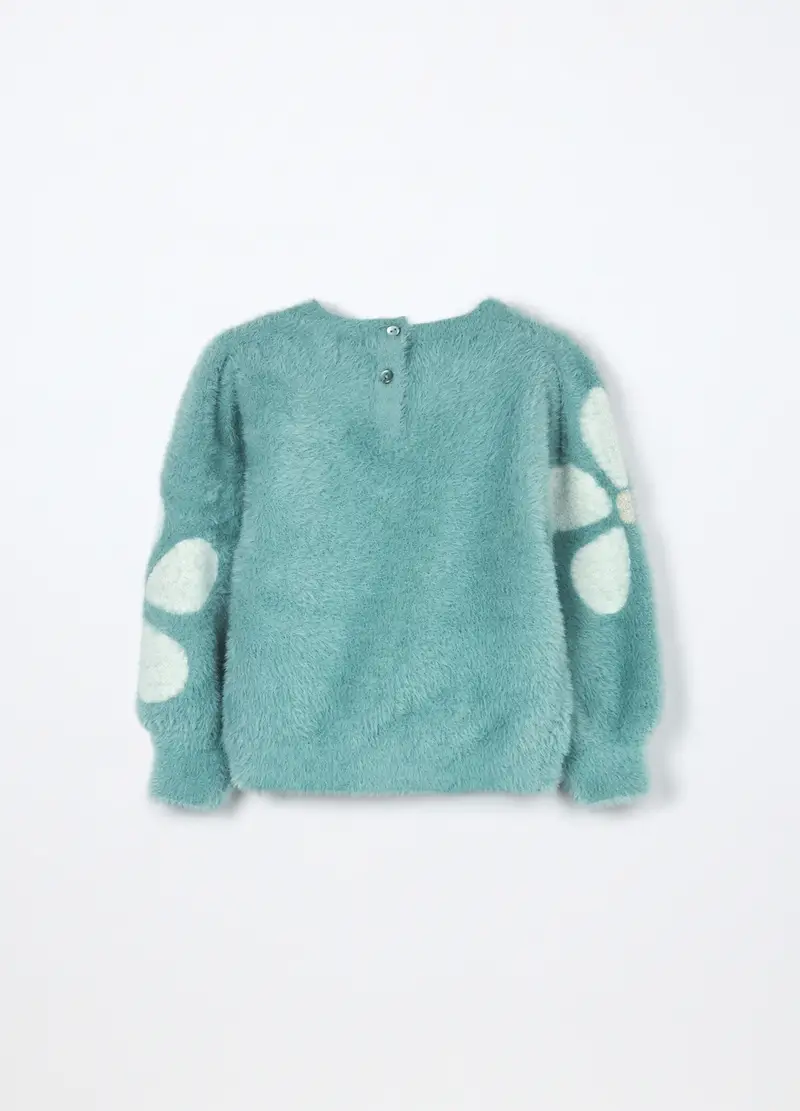 Tricot Misto Viscosa Neonata, Bambina, Azzurro turchese miniatura 2