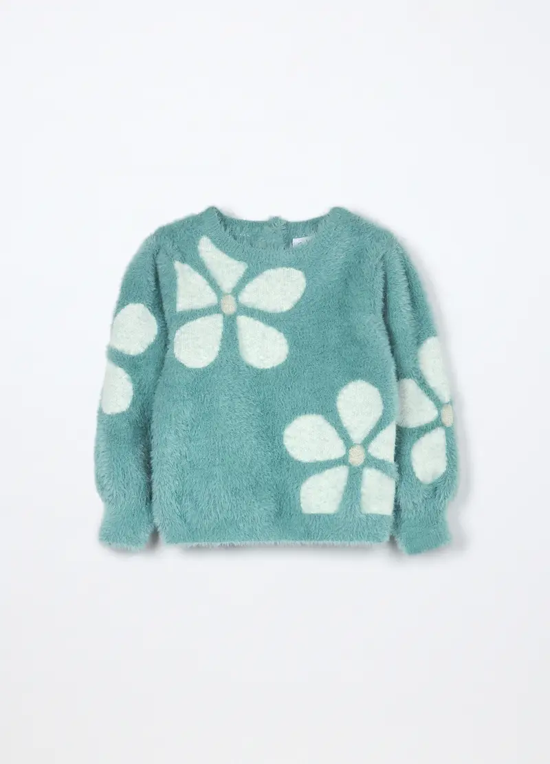 Tricot Misto Viscosa Neonata, Bambina, Azzurro turchese