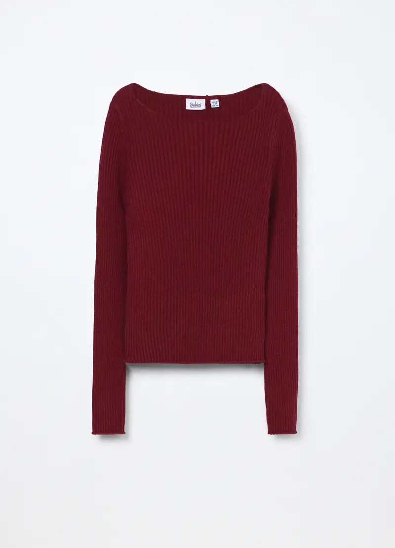 Blukids, Tricot Misto Viscosa Ragazza, Bambina, Rosso scuro, Taglia: 9-10