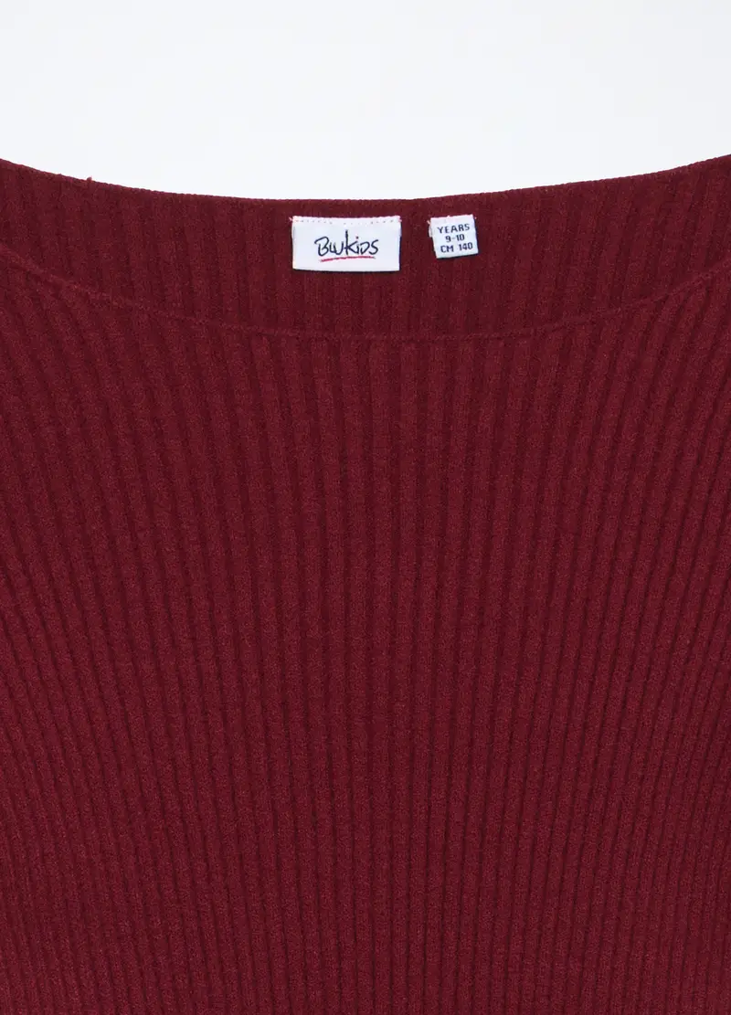 Blukids, Tricot Misto Viscosa Ragazza, Bambina, Rosso scuro, Taglia: 9-10 miniatura 2