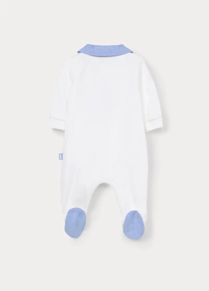 Tutina Disney In Interlock Di Puro Cotone Neonato, Bianco miniatura 2