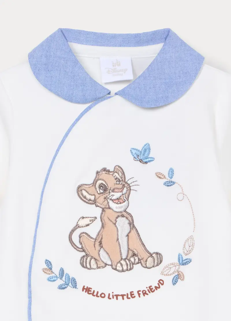 Tutina Disney In Interlock Di Puro Cotone Neonato, Bianco miniatura 3