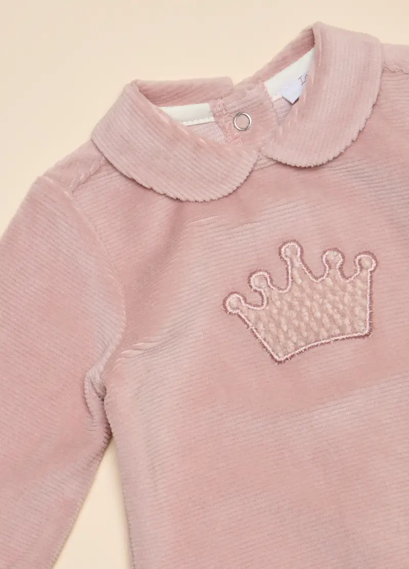 Tutina In Ciniglia, Neonata, Rosa pastello miniatura 2