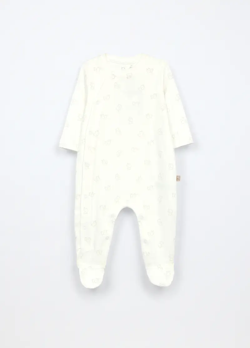Blukids, Tutina In Interlock Di Puro Cotone Neonato, Unisex, Bianco, Taglia: 0-1