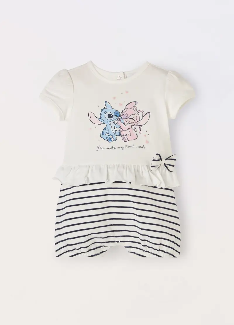 Blukids, Tutina In Jersey Di Cotone Stretch Neonata, Bianco, Taglia: 1-3