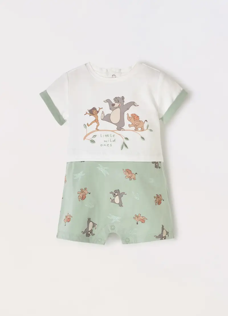 Blukids, Tutina In Jersey Di Cotone Stretch Neonato, Verde chiaro, Taglia: 1-3