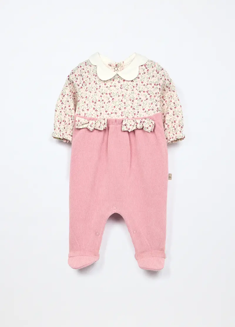 Blukids, Tutina In Puro Cotone Neonata, Rosa chiaro, Taglia: 0-1