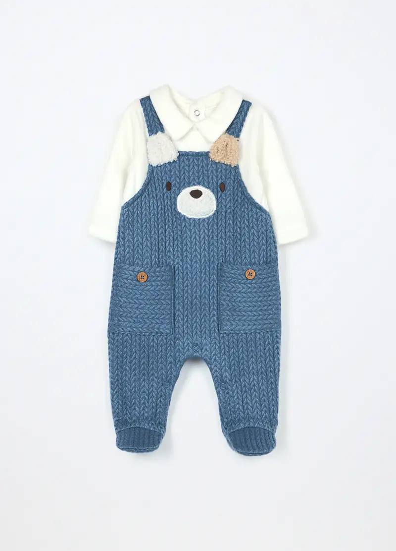 Blukids Salopette Neonato Bianco 2772026