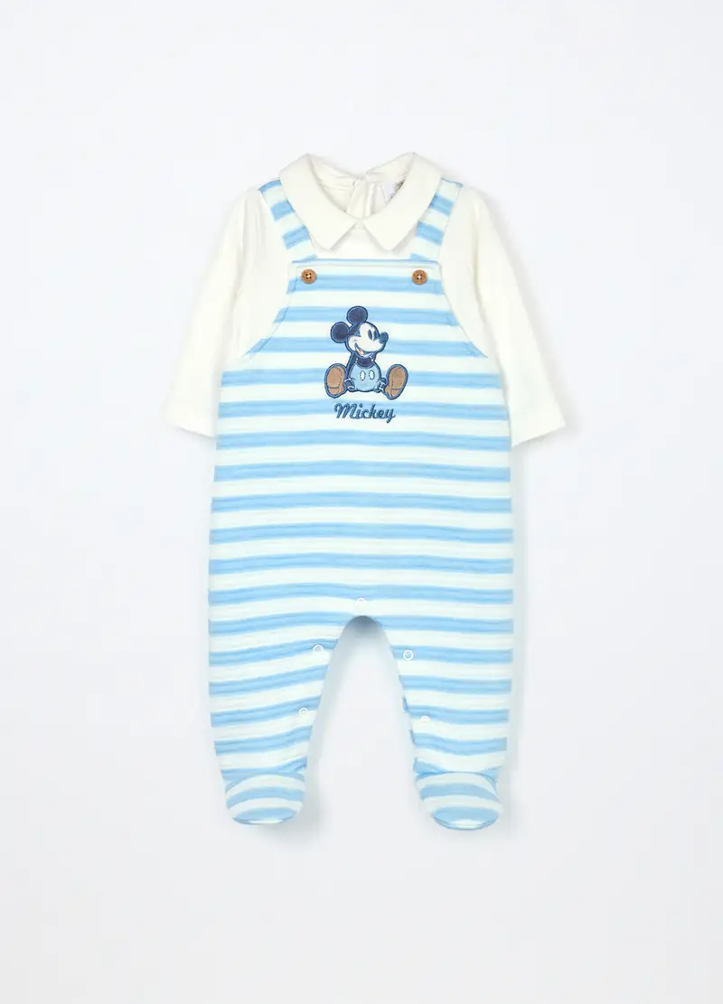 Tutina Matelassé Misto Cotone Neonato, Azzurro cielo