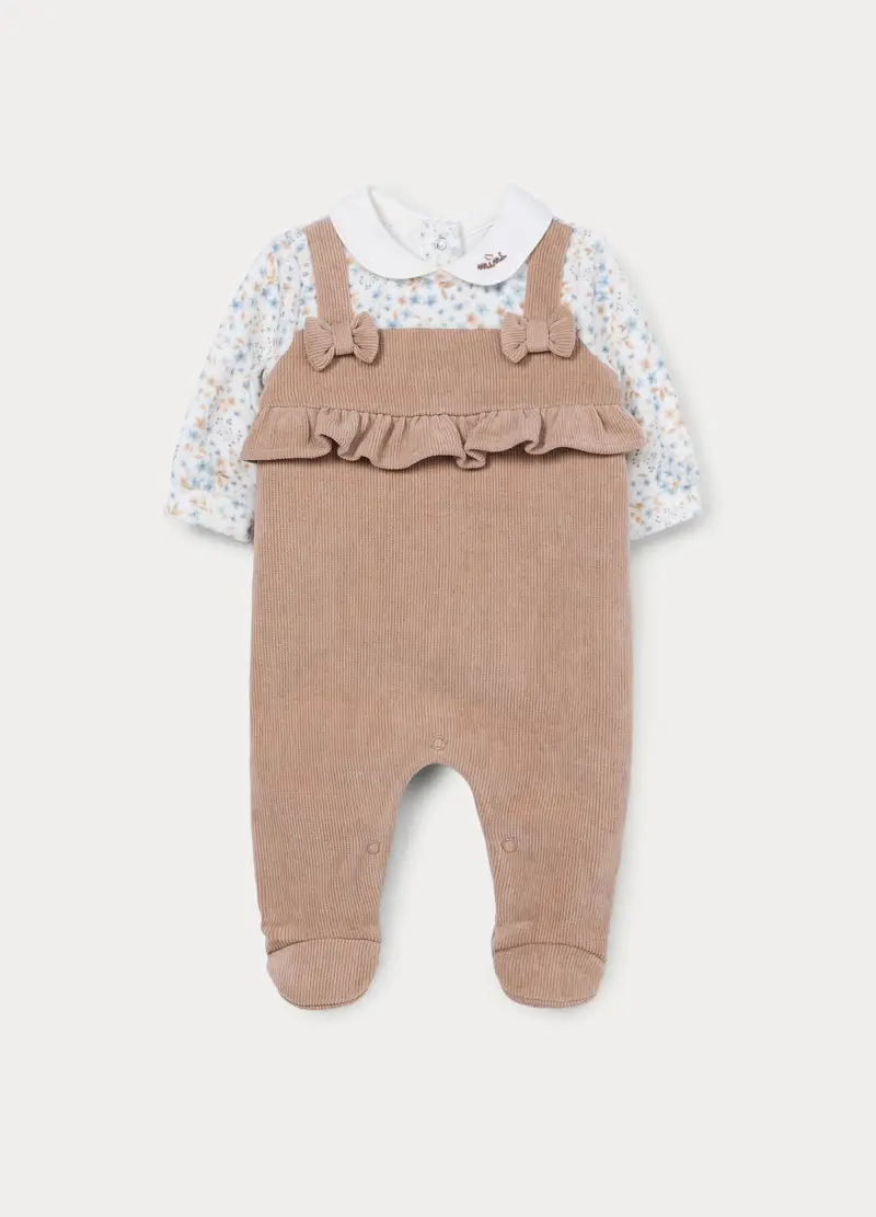 Tutina Misto Kapok Neonata, Beige chiaro