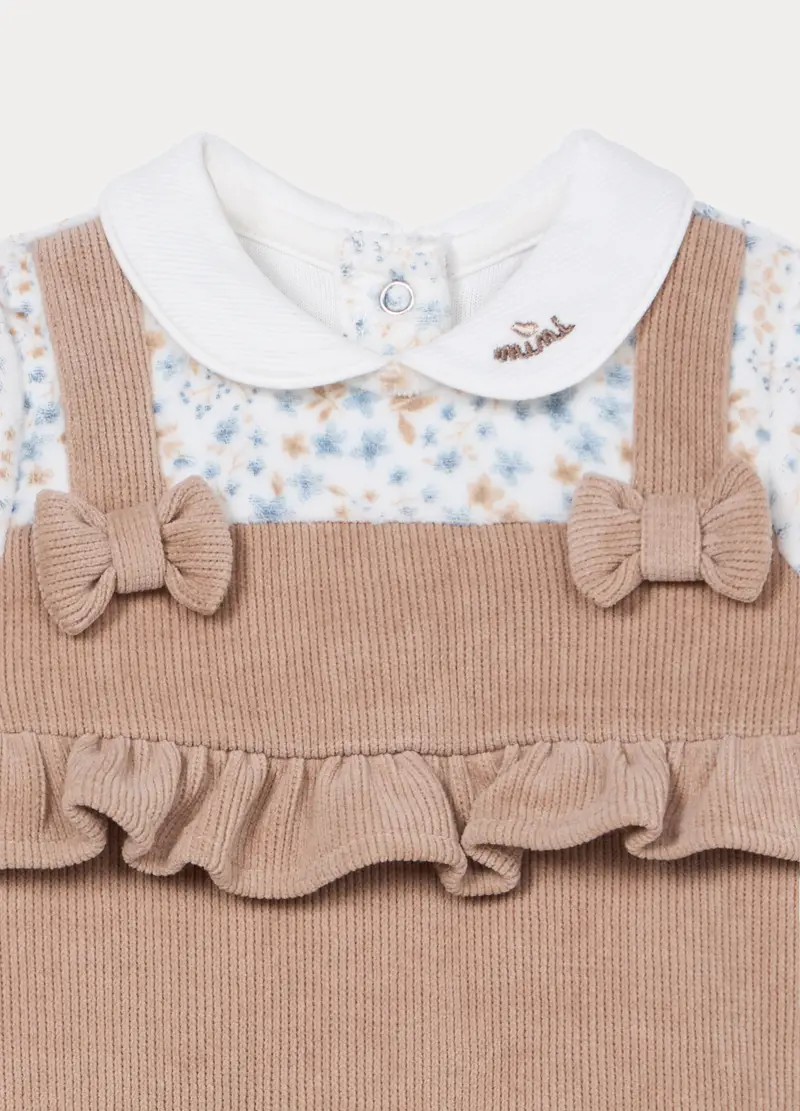 Tutina Misto Kapok Neonata, Beige chiaro miniatura 3