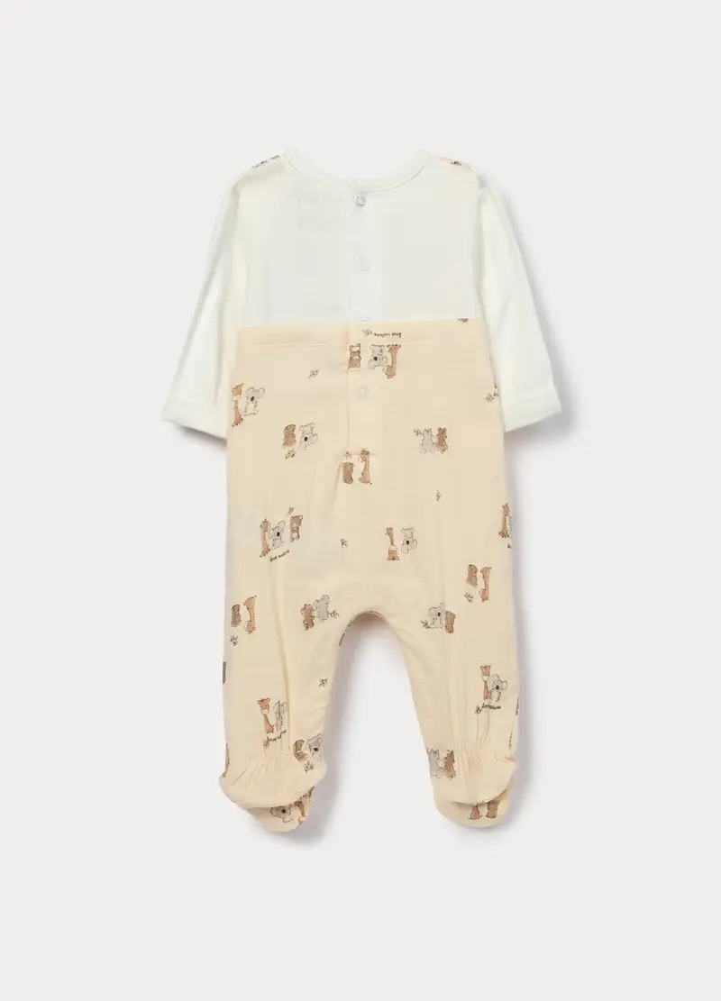 Tutina Misto Viscosa Di Bamboo, Unisex, Giallo champagne miniatura 2