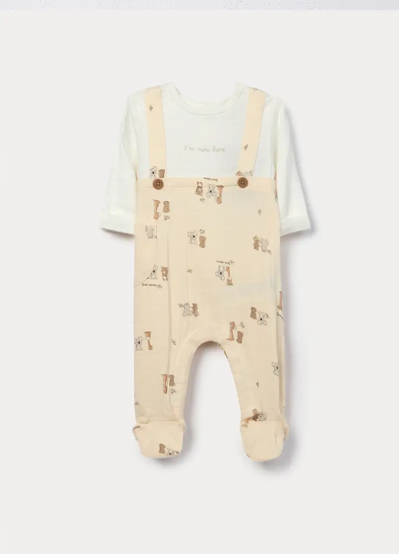 Tutina Misto Viscosa Di Bamboo, Unisex, Giallo champagne