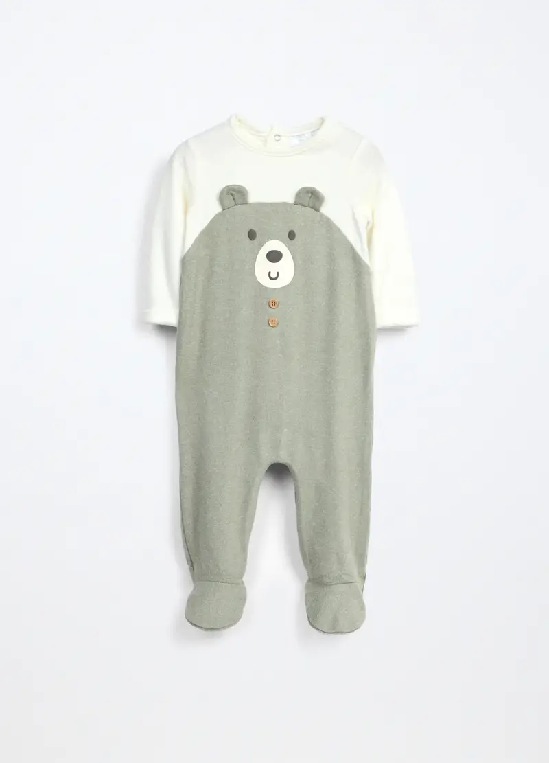 Tutina Misto Viscosa Neonato, Verde chiaro