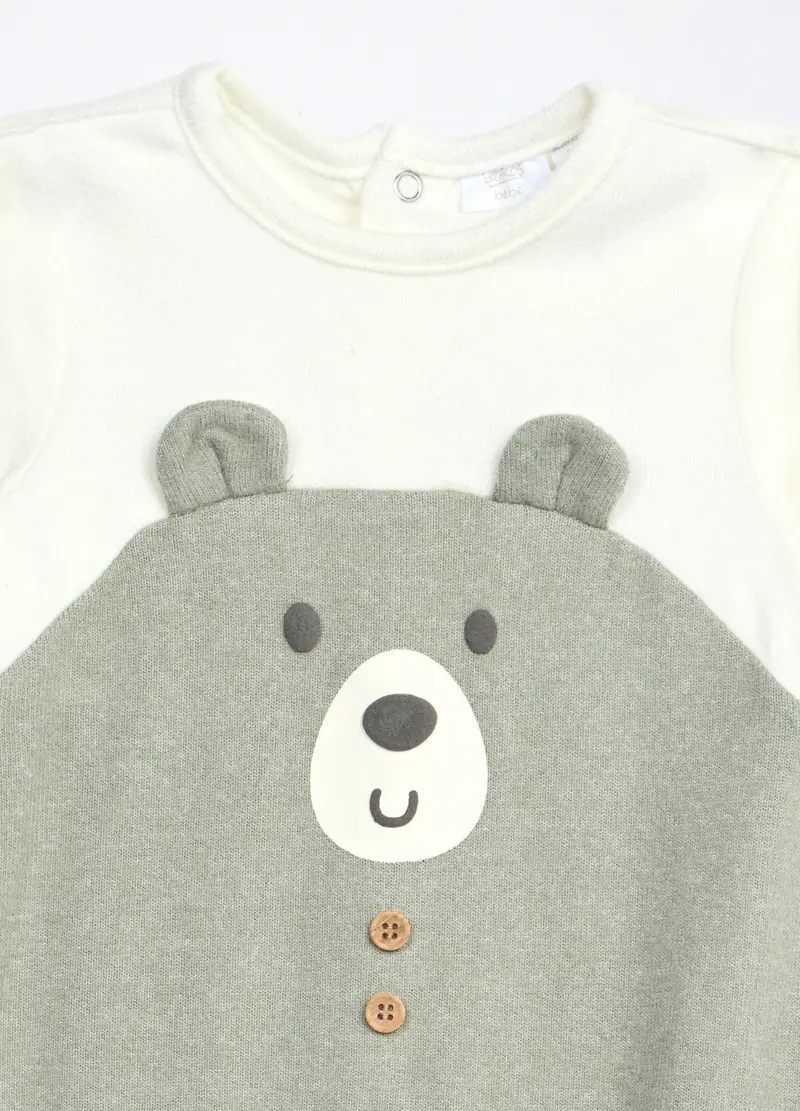 Blukids, Tutina Misto Viscosa Neonato, Verde chiaro, Taglia: 1-3 miniatura 2